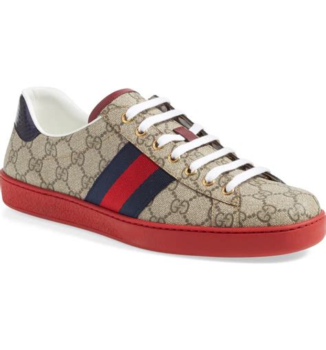 gucci ace sneakers low top|Gucci ace sneakers nordstrom.